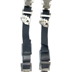 Tennessee Leather Unisex Ace of Cards Motorcycle Riding Pant Alligator Clips 💸